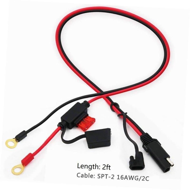 Cabilock SAE To Ring Connector Extension Cord High Temperature Resistant 1 Piece - Image 3